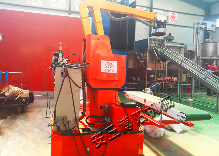 化工原料自動(dòng)拆垛拆包線的工藝流程是這樣的！